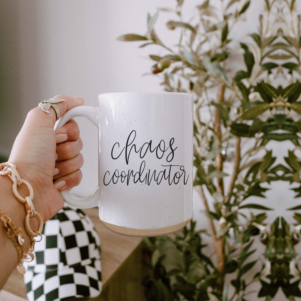 Chaos 16oz Ceramic Coffee Mug Funny Chaos Coordinator Mug For Busy Parents And Office