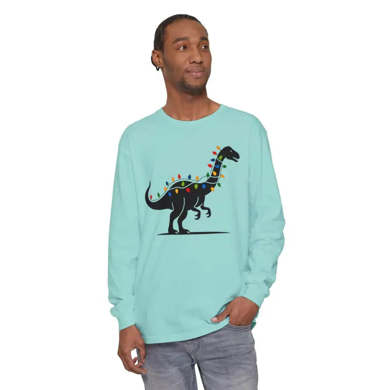 Ocean State Styles Long Sleeve Shirt DinoGlow Christmas