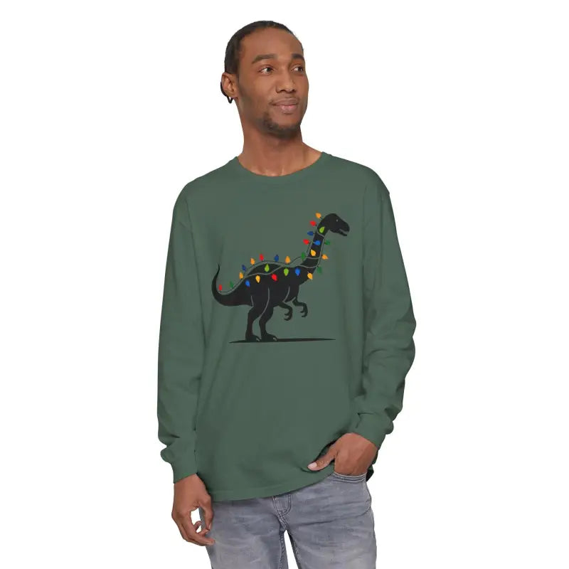 Ocean State Styles Long Sleeve Shirt DinoGlow Christmas