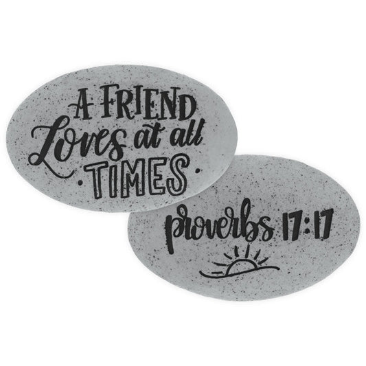 Proverb Stone - A Friend Loves at all Times