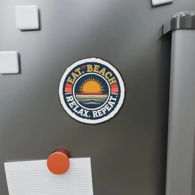 Ocean State Styles Magnet Eat Beach Relax Repeat Die Cut