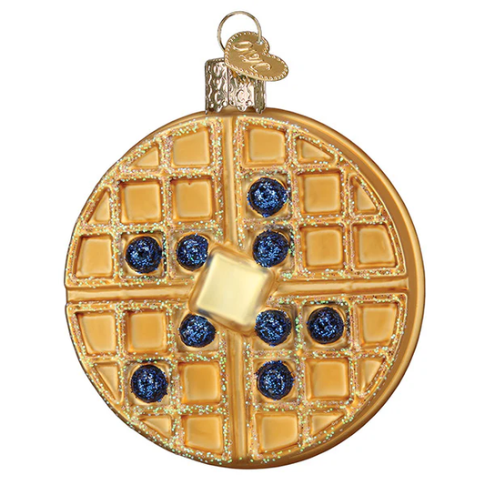 Waffle Glass Ornament