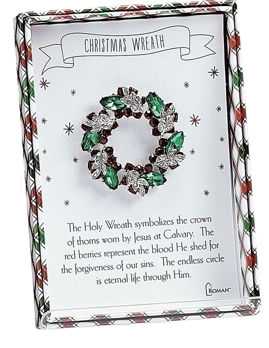Christmas Wreath Pin