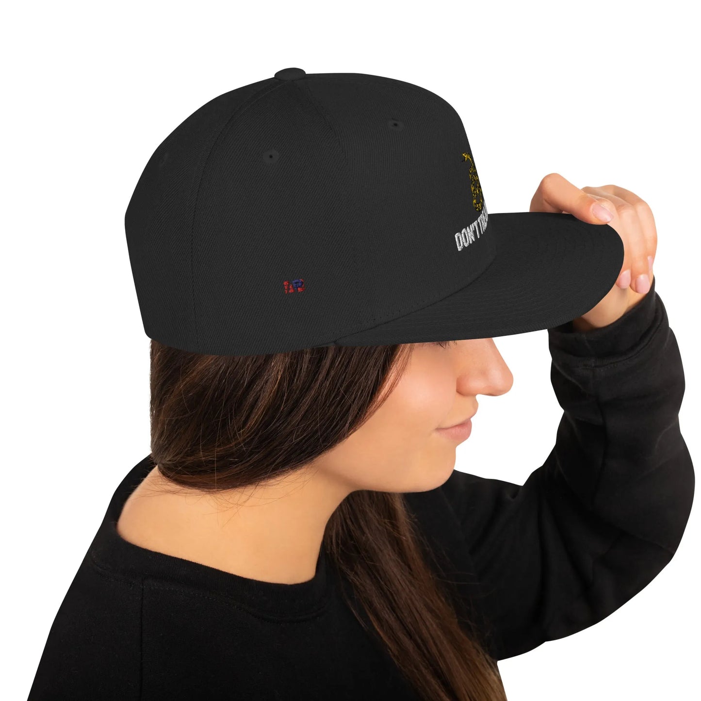 Don't Tread on Me Embroidered Snapback Hat - 4LibertyShop.com