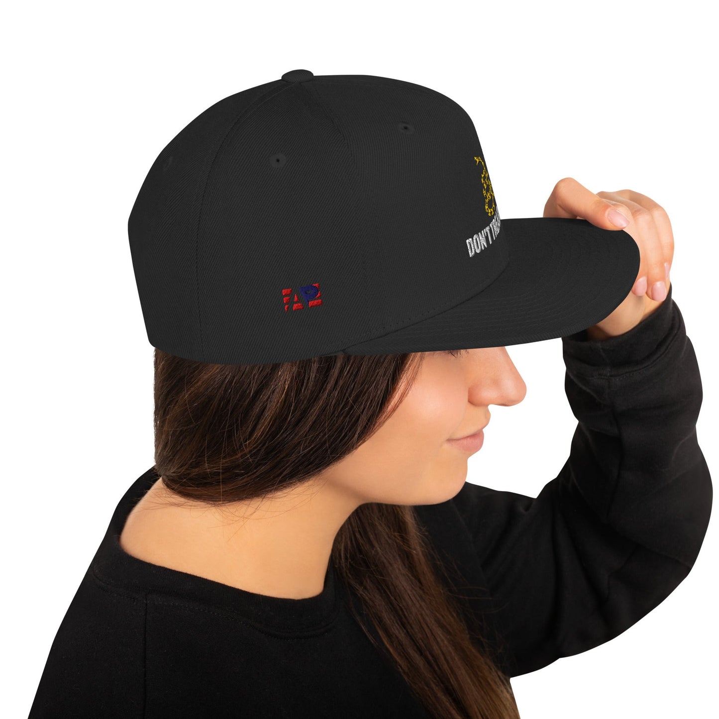 Don't Tread on Me Embroidered Snapback Hat - 4LibertyShop.com