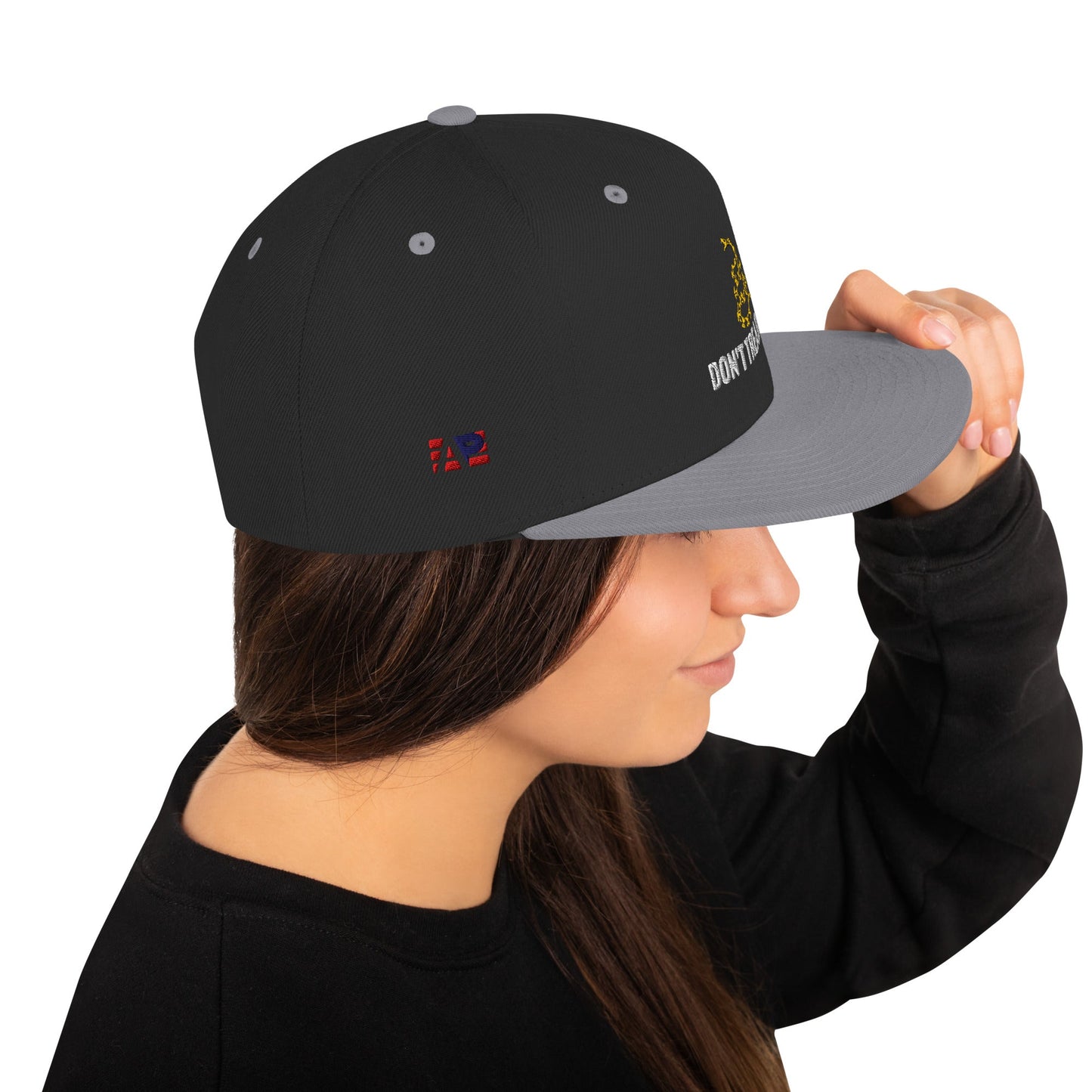 Don't Tread on Me Embroidered Snapback Hat - 4LibertyShop.com