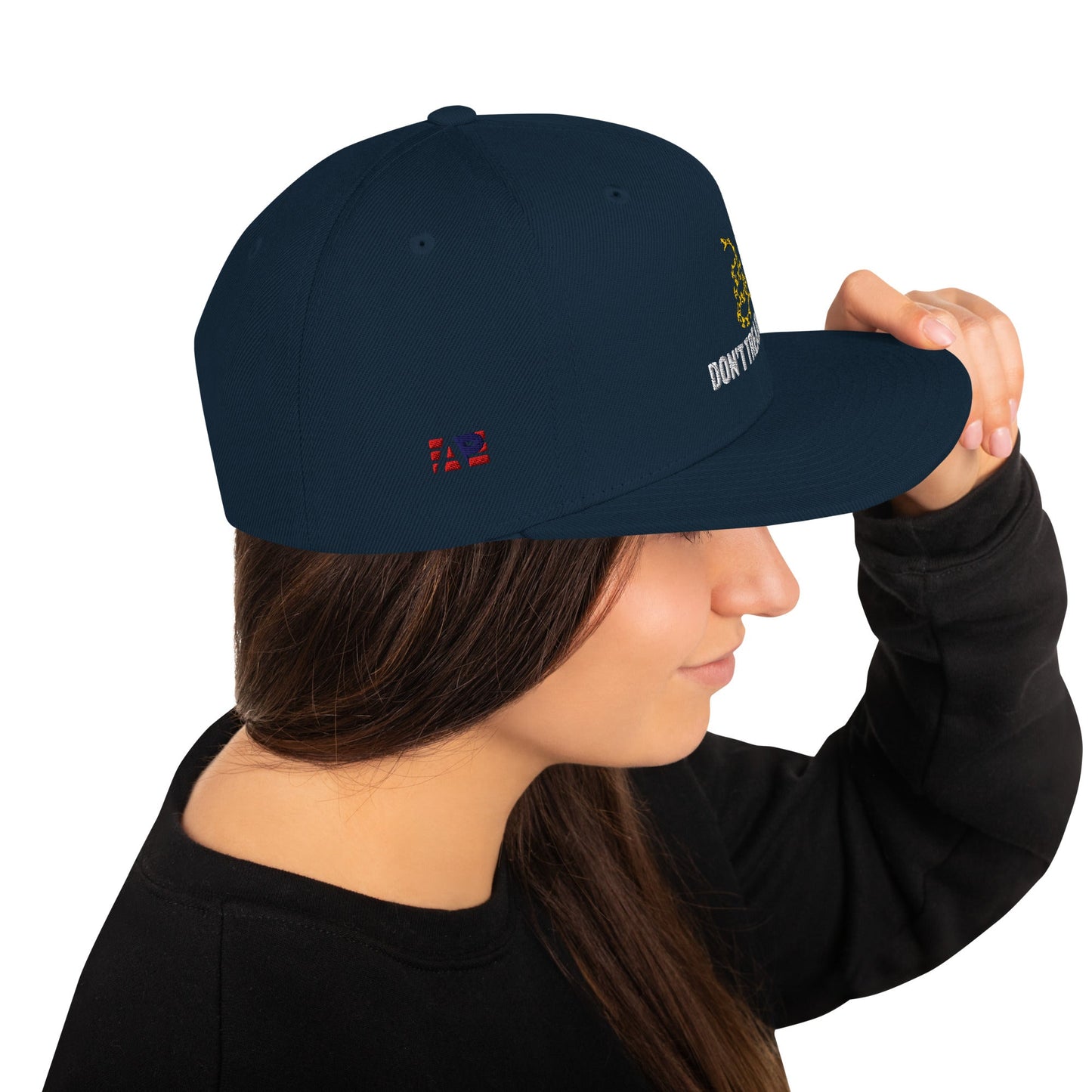 Don't Tread on Me Embroidered Snapback Hat - 4LibertyShop.com