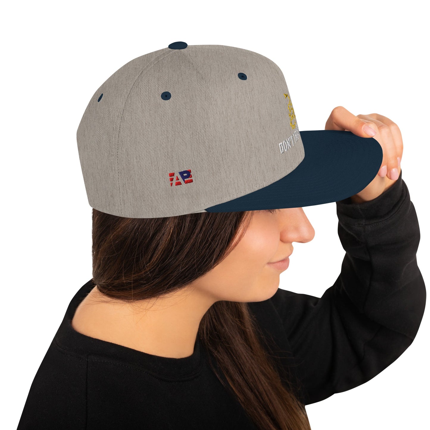 Don't Tread on Me Embroidered Snapback Hat - 4LibertyShop.com