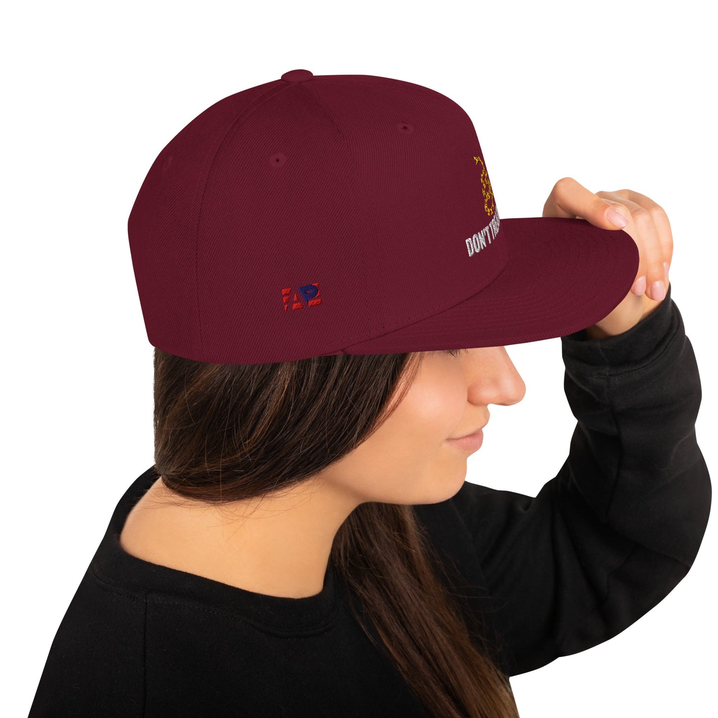 Don't Tread on Me Embroidered Snapback Hat - 4LibertyShop.com