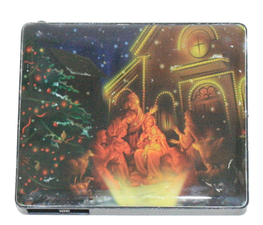 LED Christmas Magnet - Nativity Scene near Church