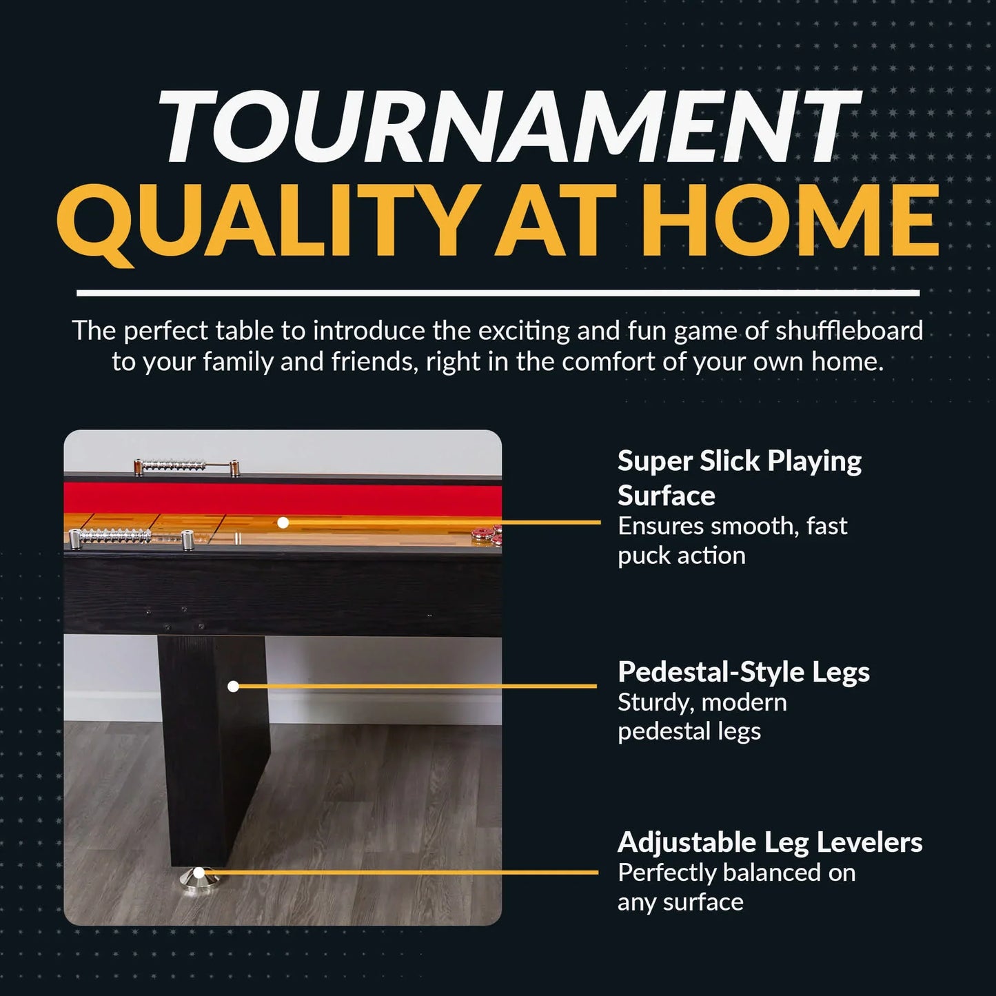 Hathaway Avenger 9-ft Shuffleboard Table