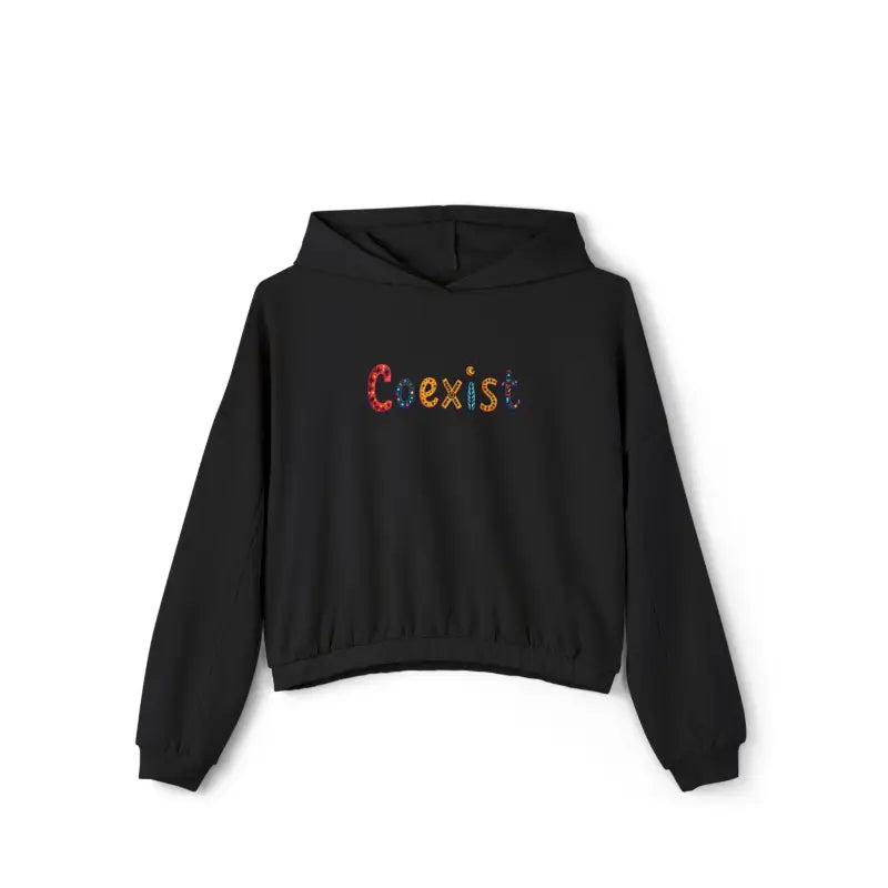 Ocean State Styles Coexist Women's Cinched Bottom Hoodie