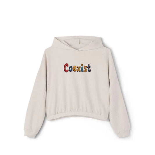 Ocean State Styles Coexist Women's Cinched Bottom Hoodie
