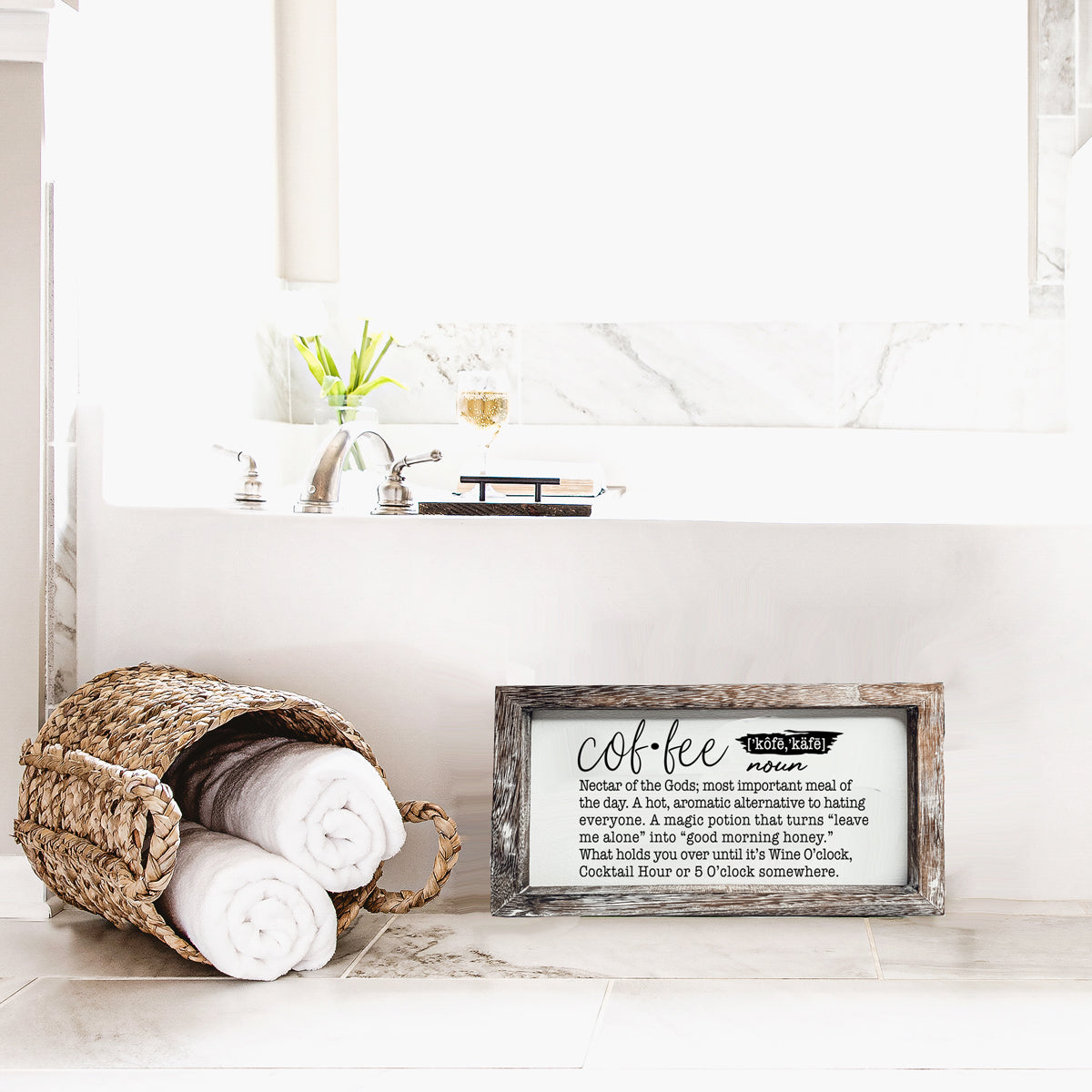 Coffee Definition Wooden Sign For Coffee Bar Decor Rustic Kitchen Wall Art Scientific Humor