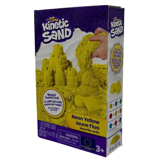 Kinetic Sand - 8 oz Neon Sand Box - Yellow