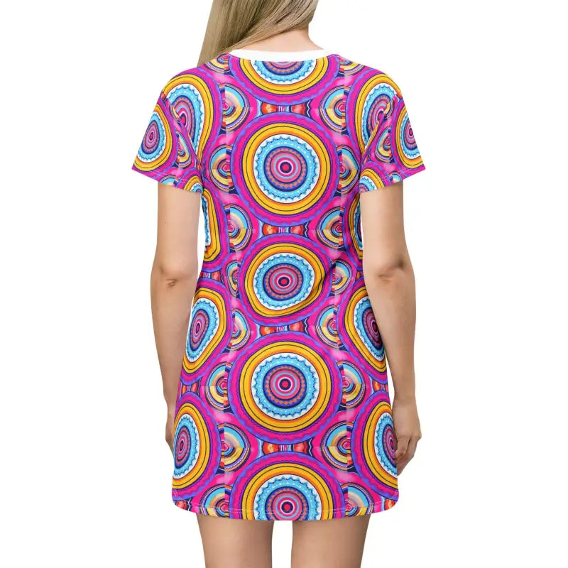 Ocean State Styles VivaBoho T Shirt Dress Bohemian Pattern