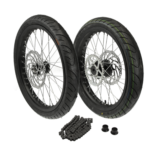 Complete Supermoto Wheel Set 17" Sur-Ron LB-X