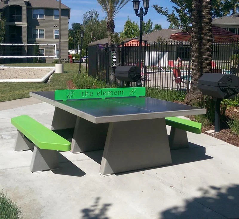 Stone Age Modern Dining Style Outdoor Concrete Ping Pong Table