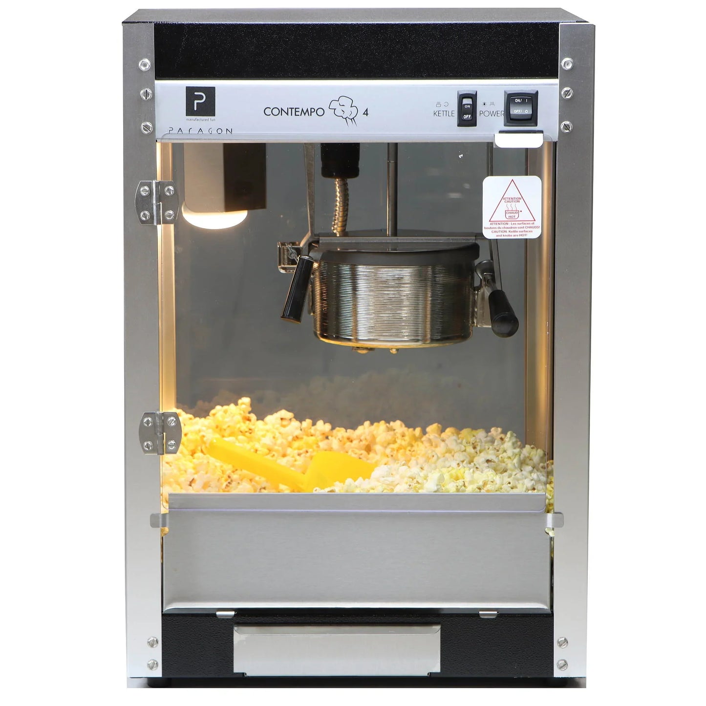 Contempo Pop 4 and 8 Ounce Popcorn Machines with Cart by Paragon Concessions