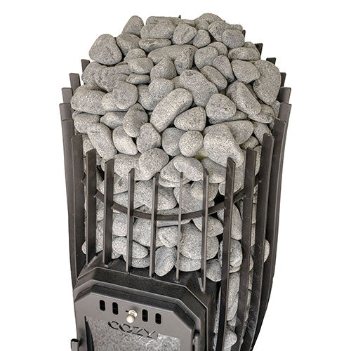 Cozy Heat SW Sauna Stove and Sauna Stones