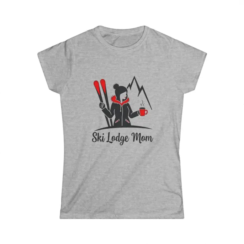 Ocean State Styles T Shirt Ski Lodge Mom Tee Winter