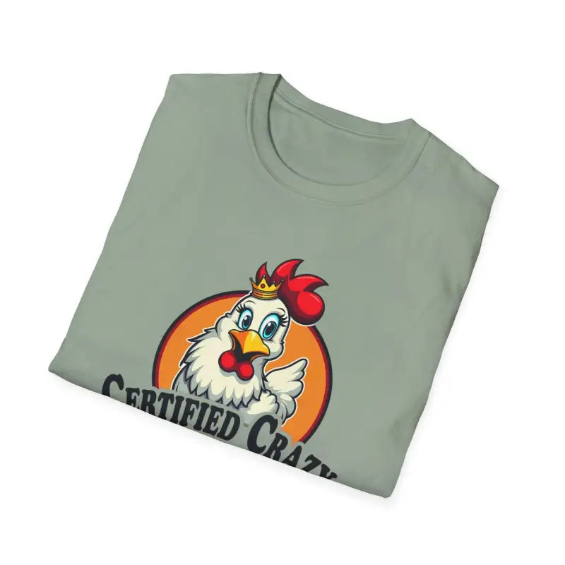 Ocean State Styles T Shirt Crazy Chicken Lady Unisex