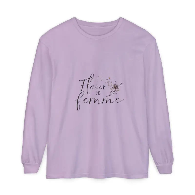 Ocean State Styles T Shirt Fleur De Femme Floral Long Sleeve
