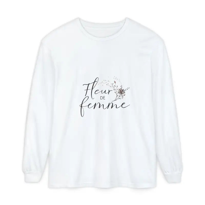 Ocean State Styles T Shirt Fleur De Femme Floral Long Sleeve