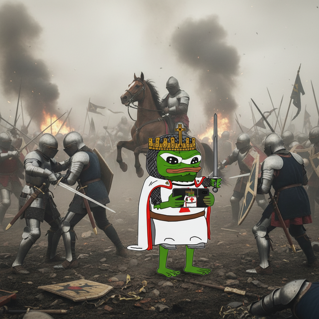 Crusader Pepe Cell Phone Case - Deus Vult Knight Phone Cover - 4LibertyShop.com