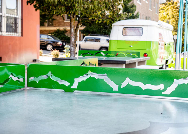 Stone Age Round 4 Way Outdoor Concrete Ping Pong Table