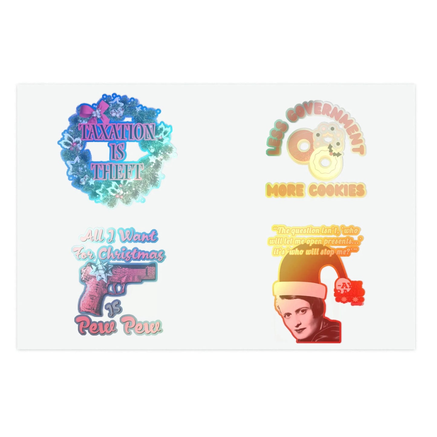 Holiday Liberty Themed Sticker Sheets - 4LibertyShop.com