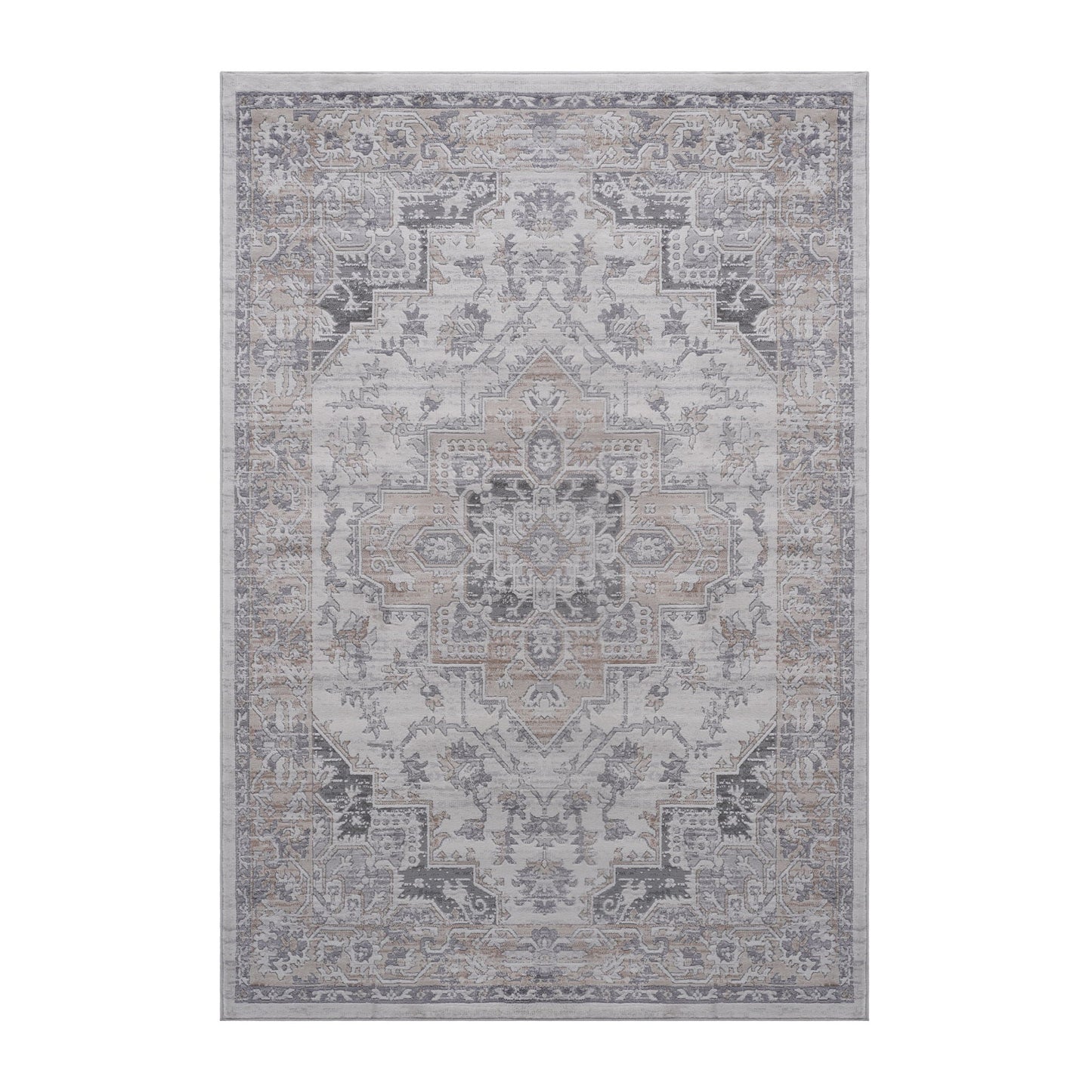 Marfi - 8' X 10' Oriental Area Rug - Ivory / Beige