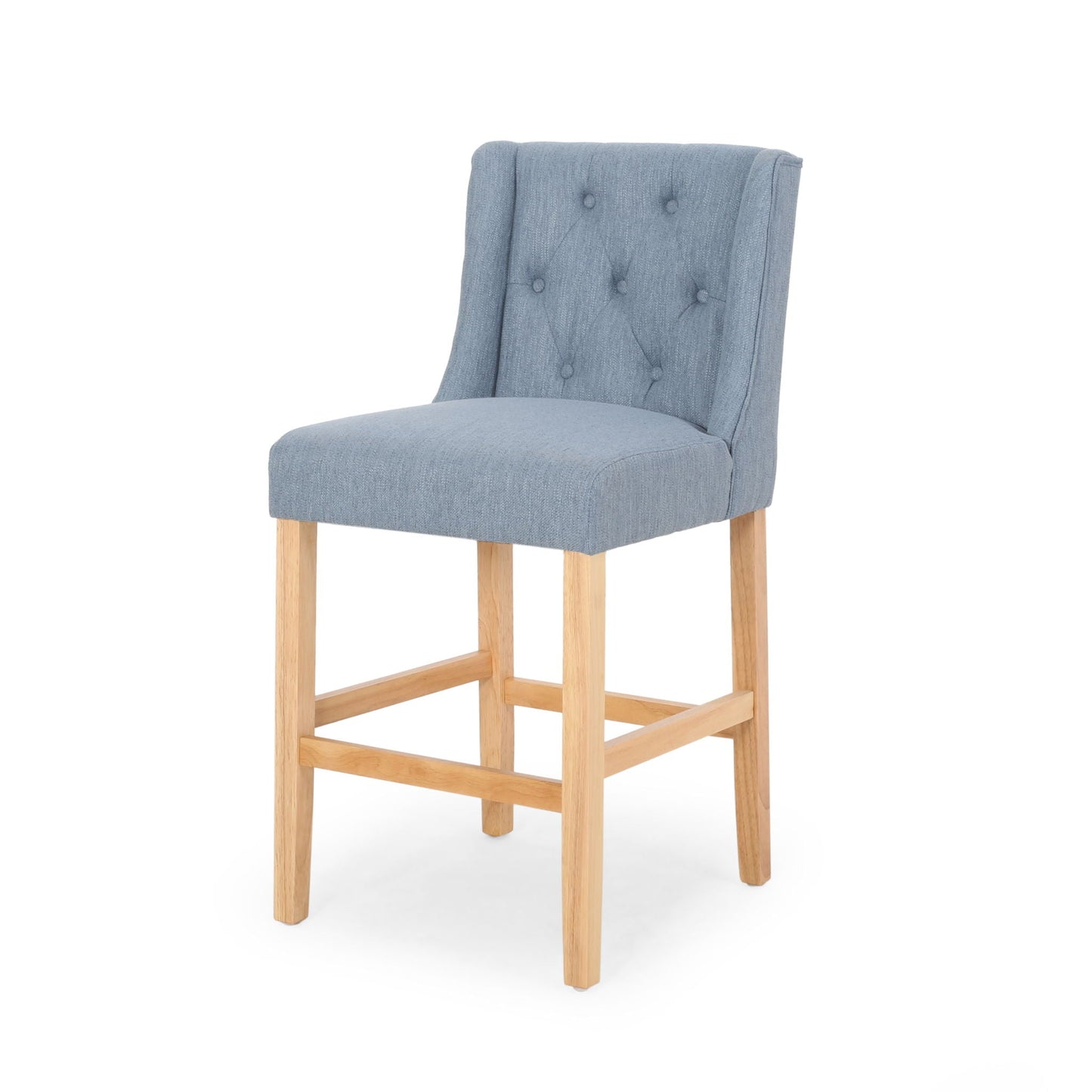 Vienna Contemporary Fabric Tufted & Wingback Counter Stools (Set of 2)