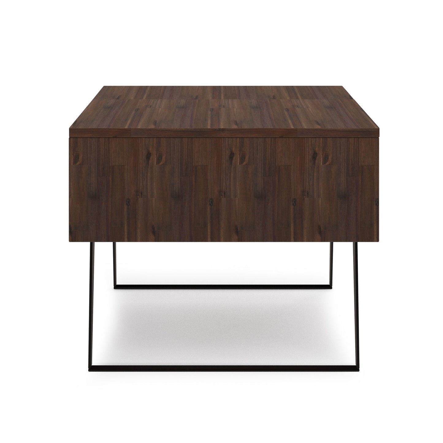 Lowry - Lift Top Coffee Table - Distressed Charcoal Brown