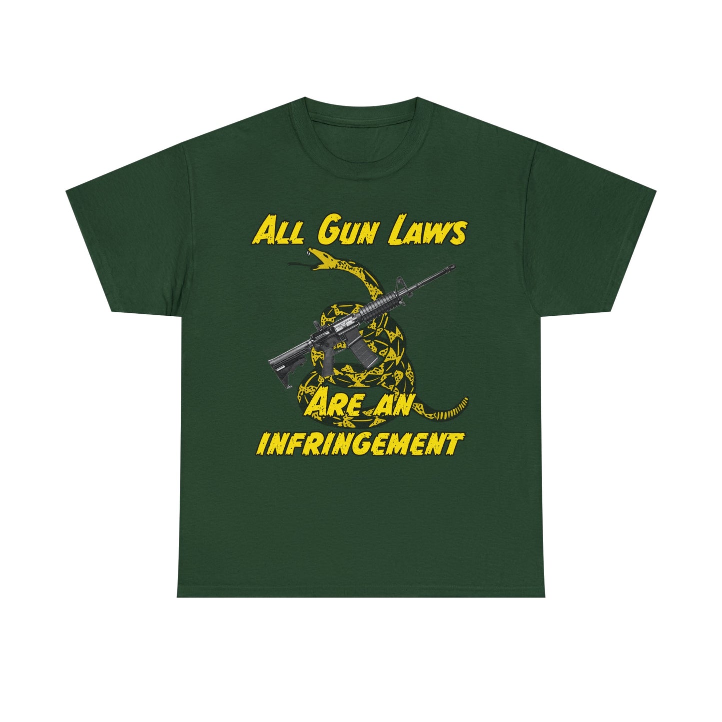 All Gun Laws Are Infringements AR15 Gadsden T-Shirt