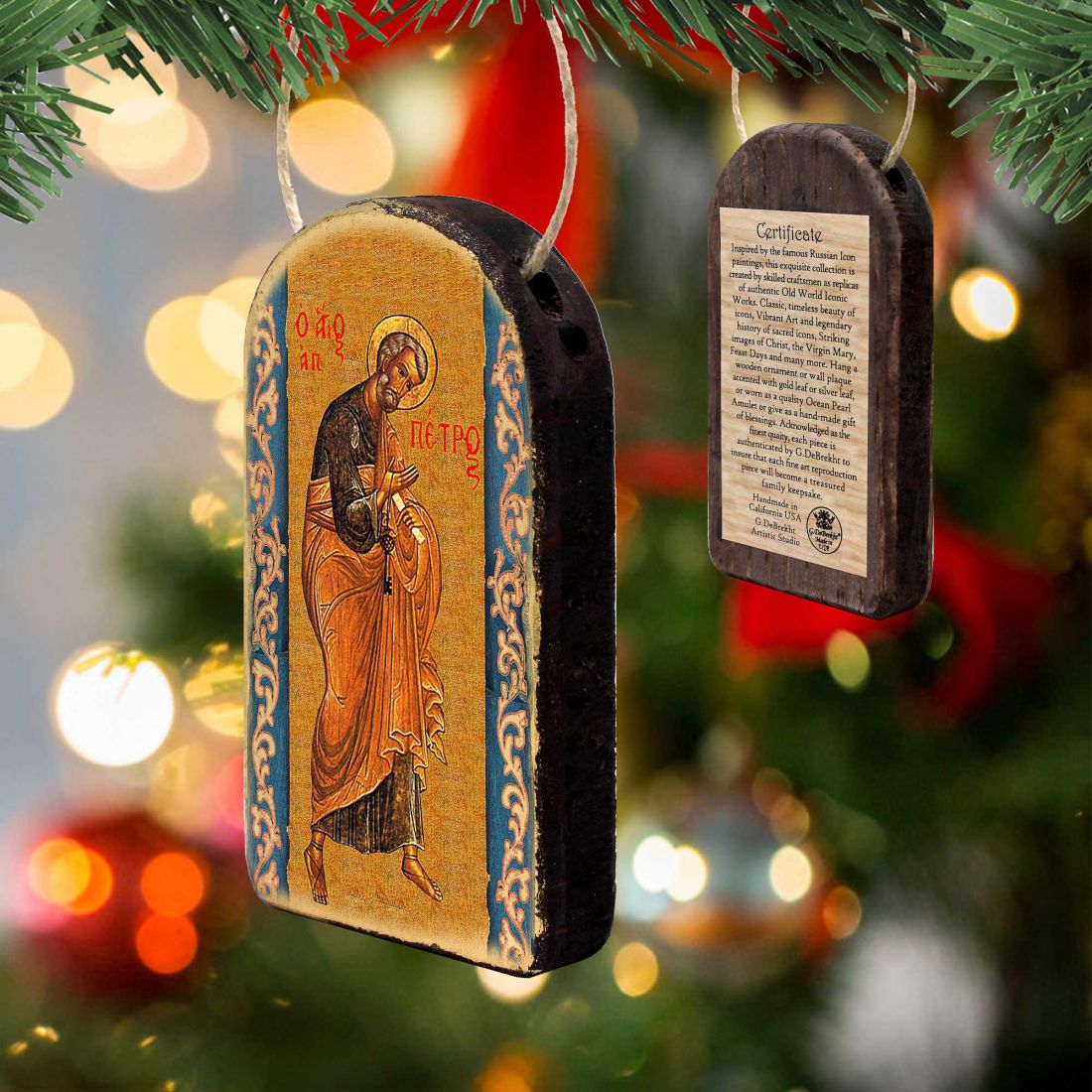 Saint Peter Religious Christian Sacred Icon Ornament - Inspirational Icon Decor - 87042