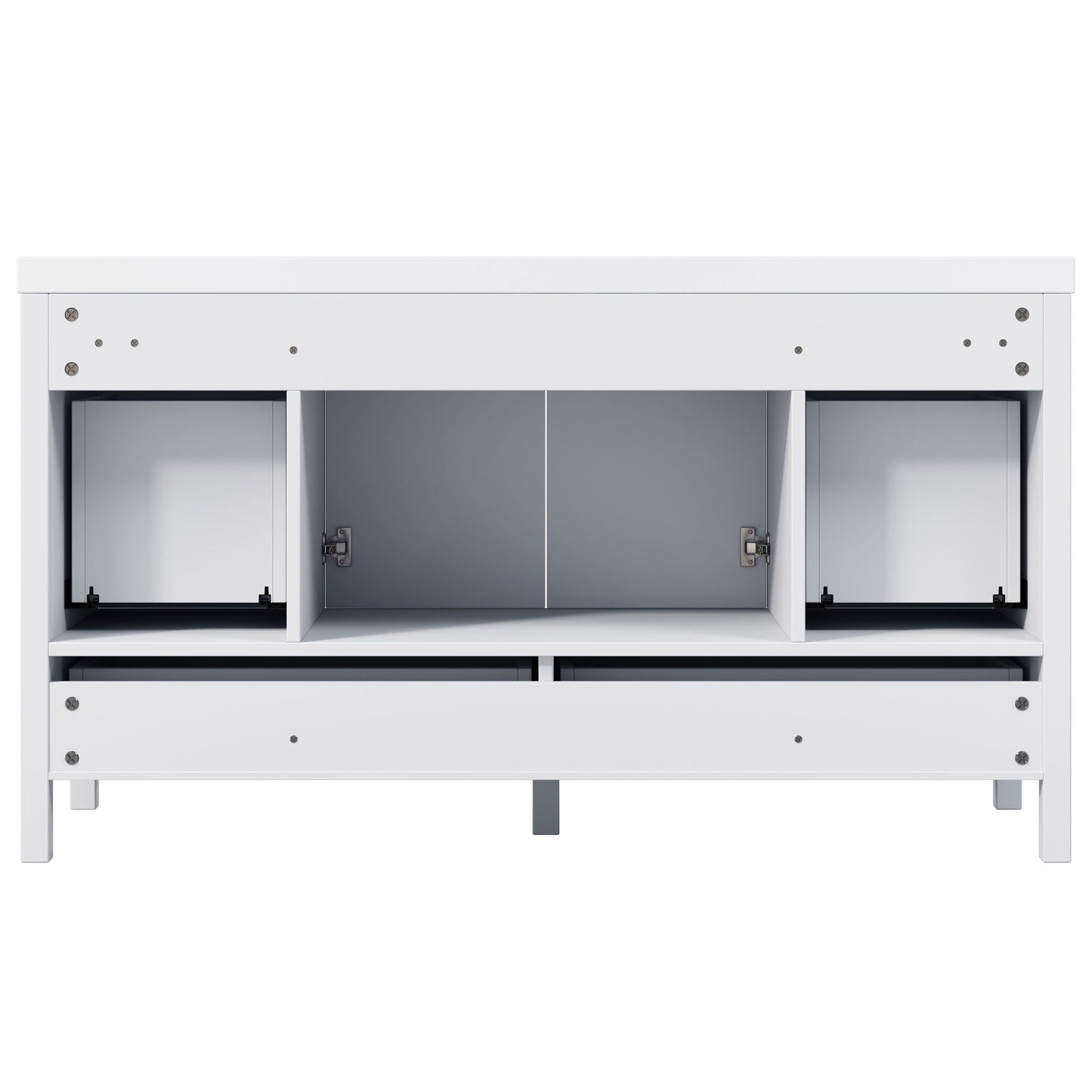 Bathroom Vanity With Separate Sink, Soft Close Doors And 4 Drawers