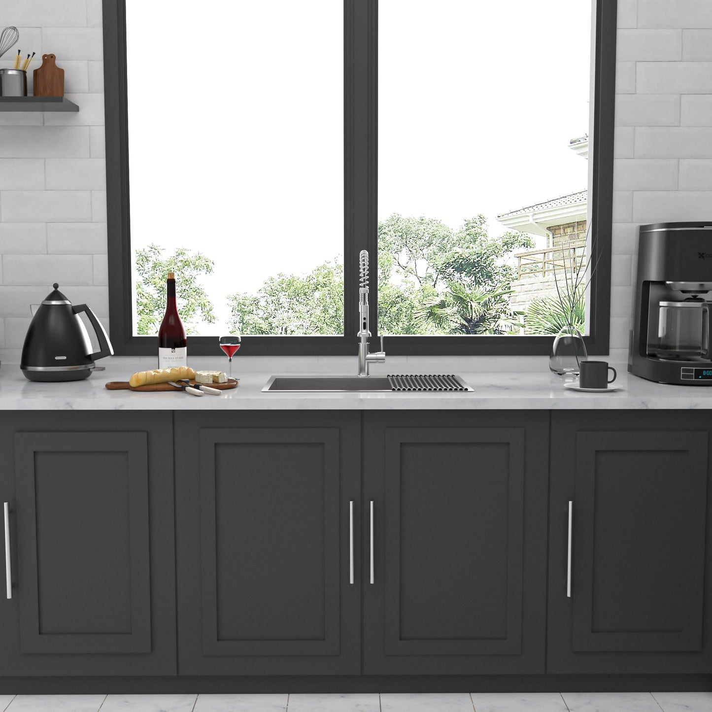 Stainless Steel Drop In Kitchen Sink, Topmount