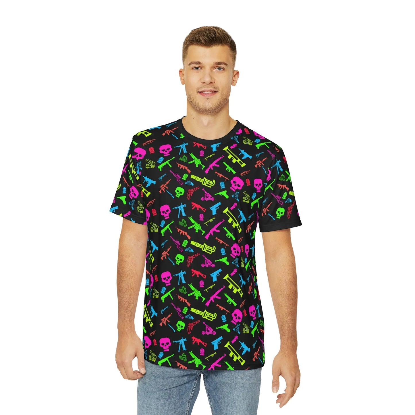 Aloha to Arms Retro Neon Firearms T-Shirt