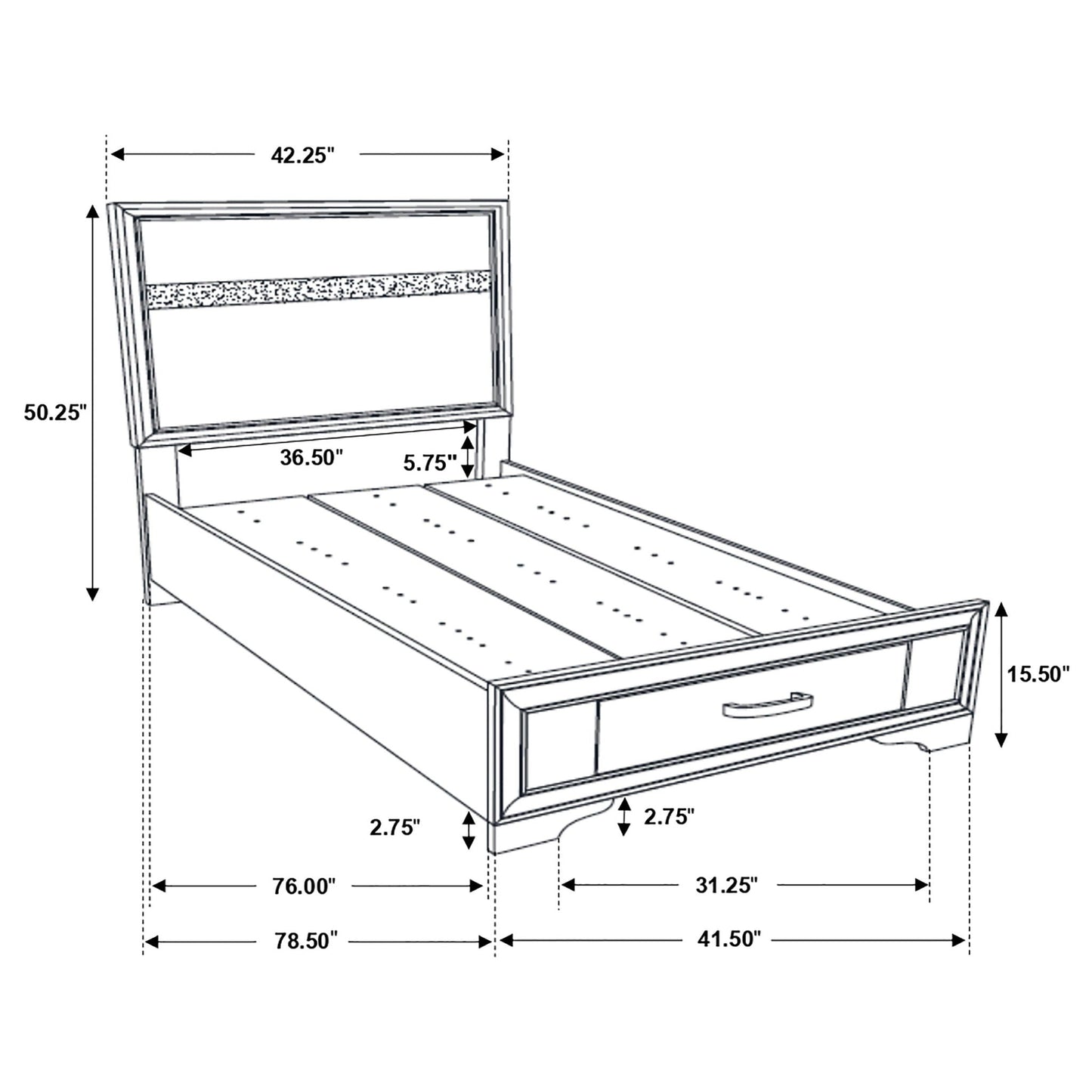 Annie - 5 Piece Bedroom Set