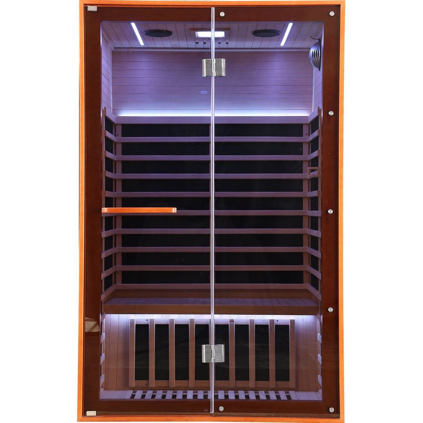 Double Sauna Room With Carbon Heating Plates - American White Oak