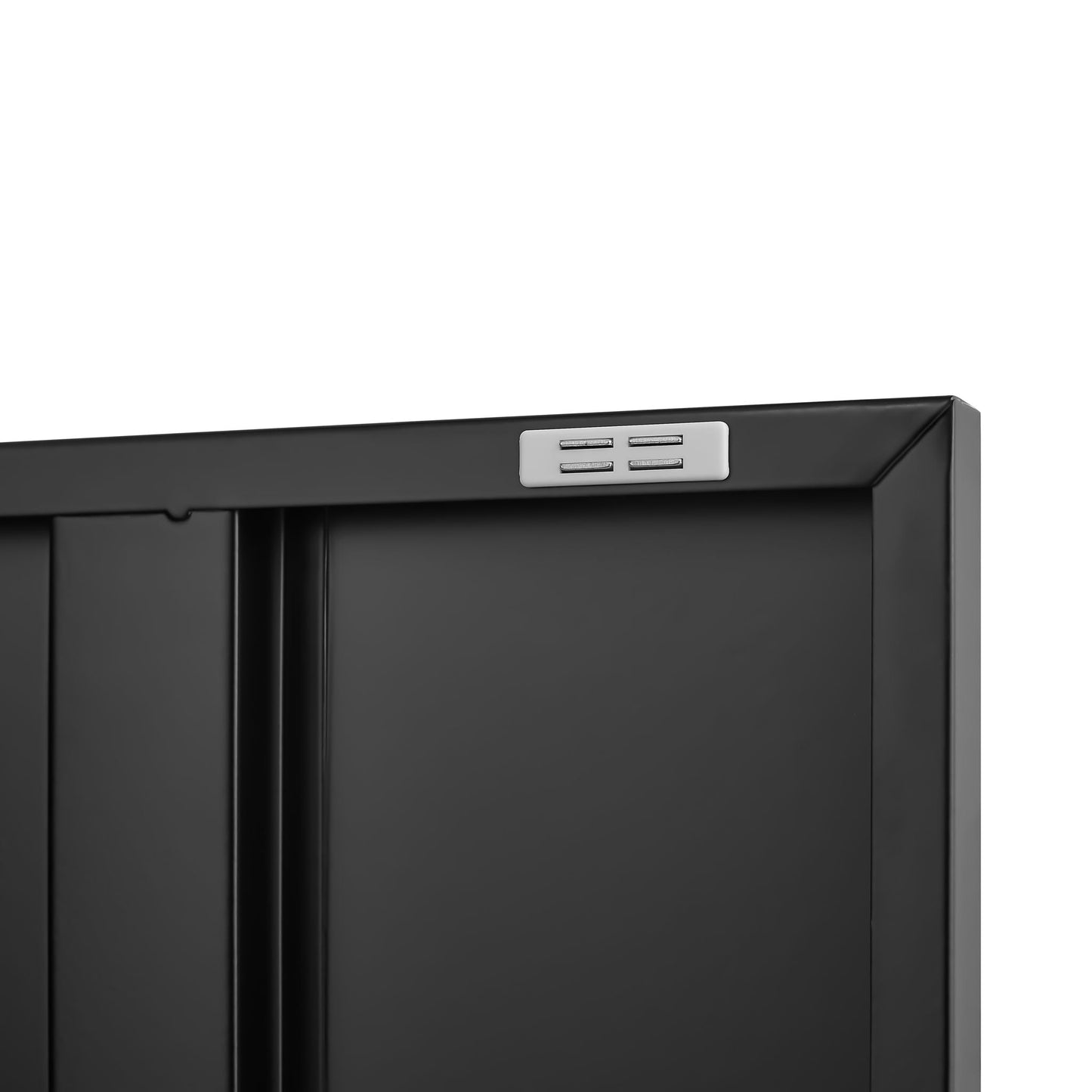 Modern Storage Cabinet with Adjustable Shelves and Magnetic Door Stopper