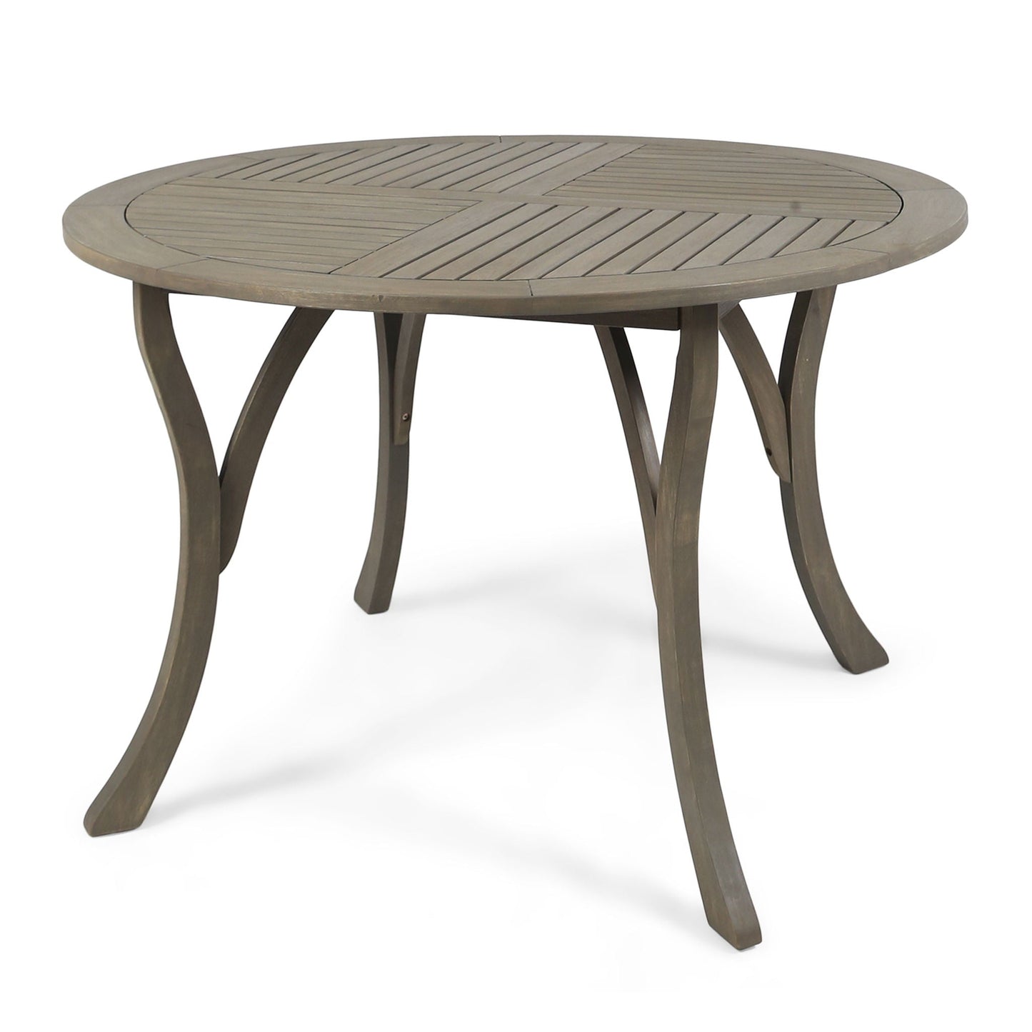 Hermosa Outdoor Acacia Wood Circular Dining Table