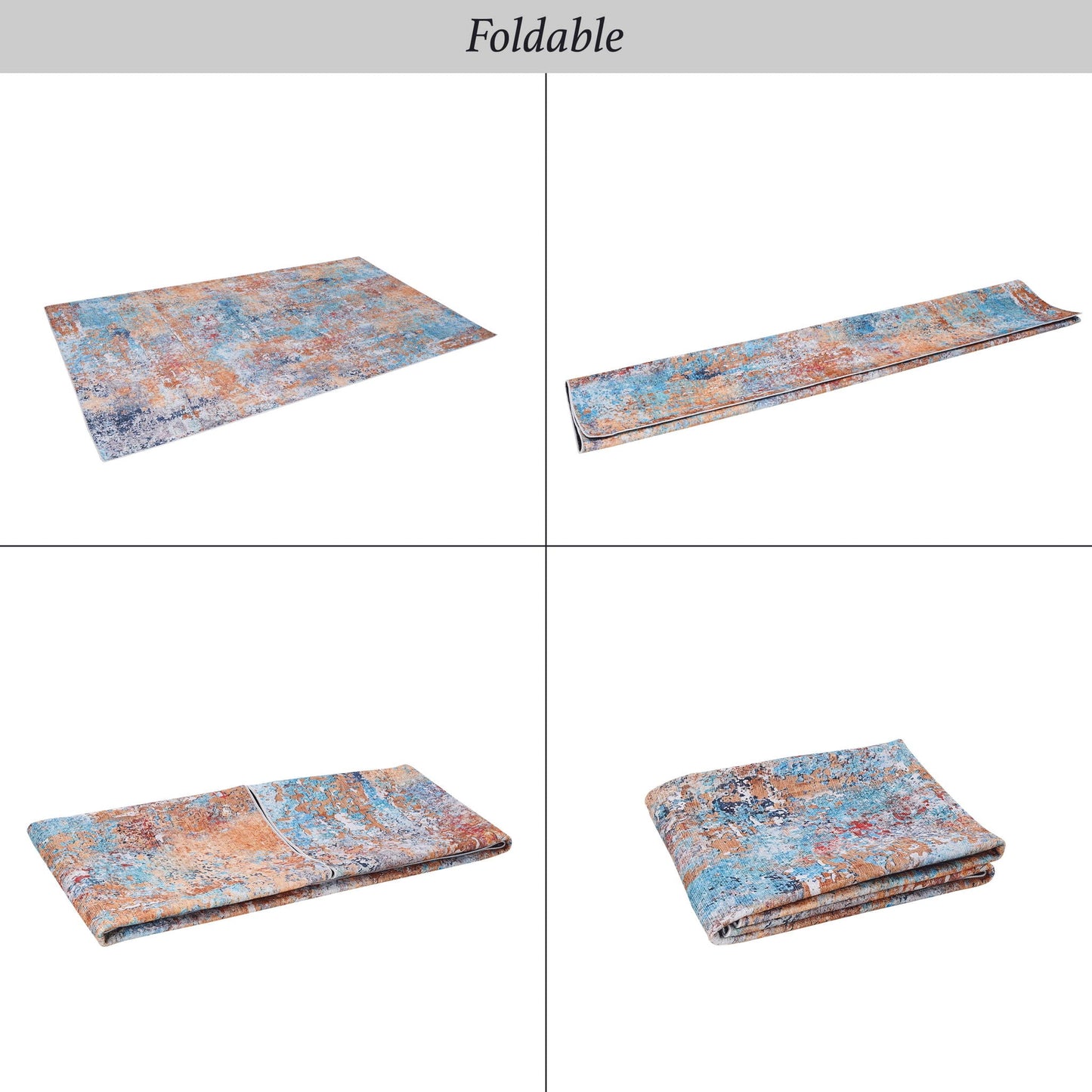 Maval - 6' X 9' Washable Area Rug - Multi