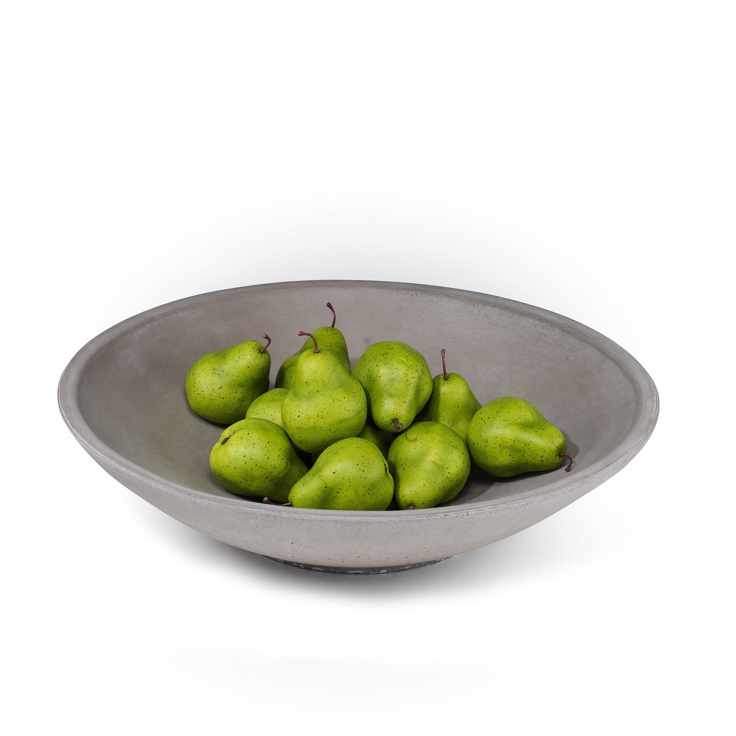 Concrete Infinity Bowl with Birch Presentation Crate: Gray