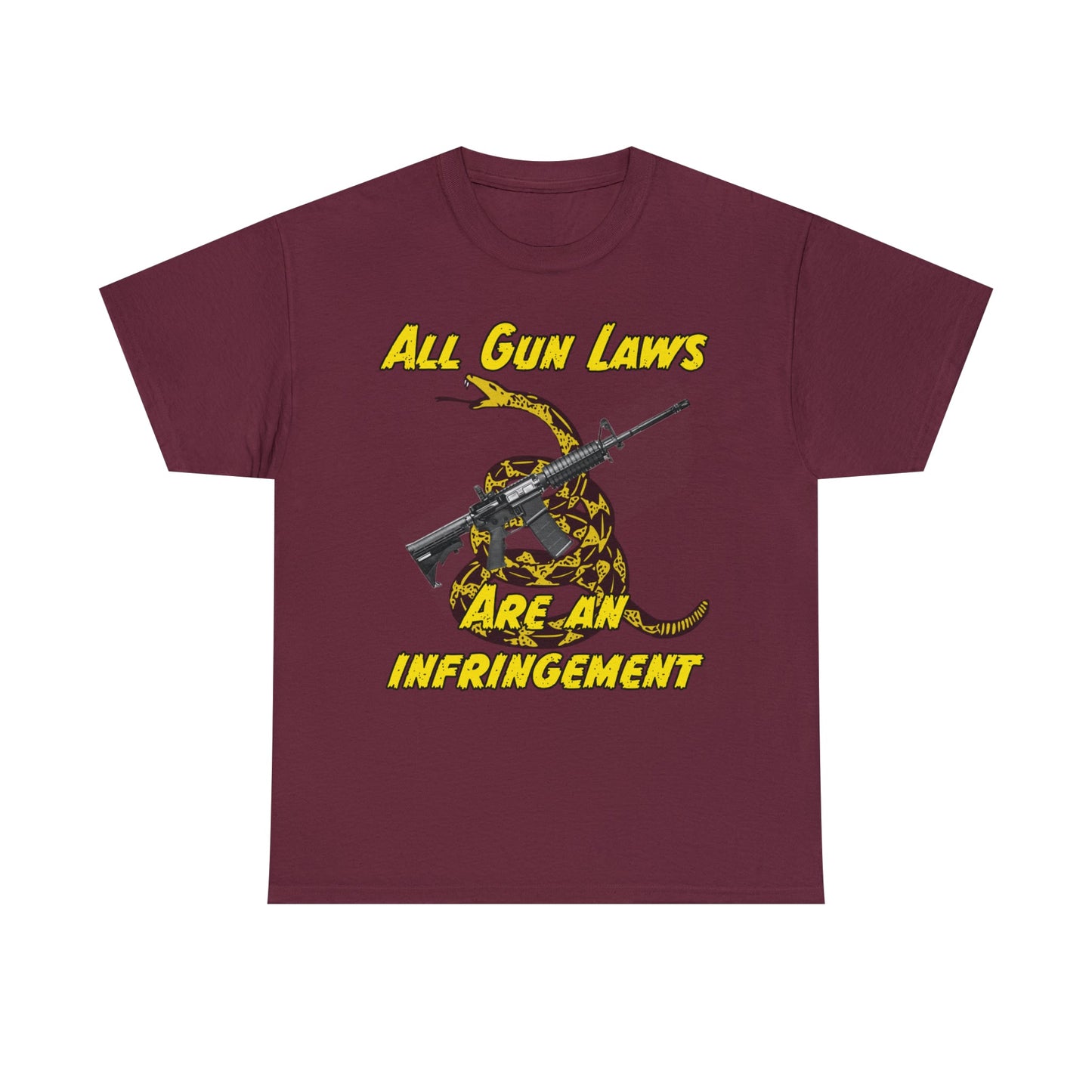 All Gun Laws Are Infringements AR15 Gadsden T-Shirt