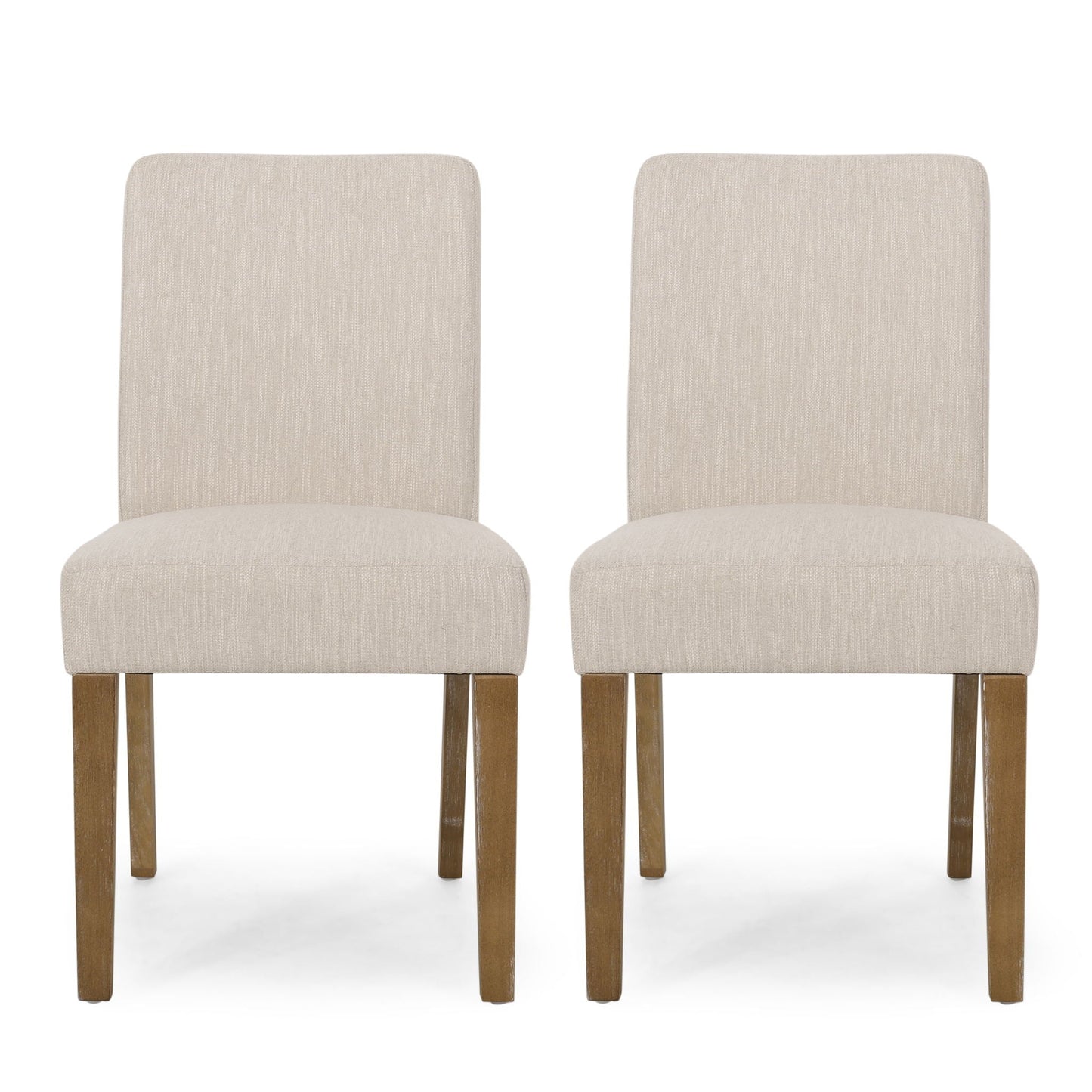 Contemporary Dining Chair with Upholstered Seating and Tapered Legs