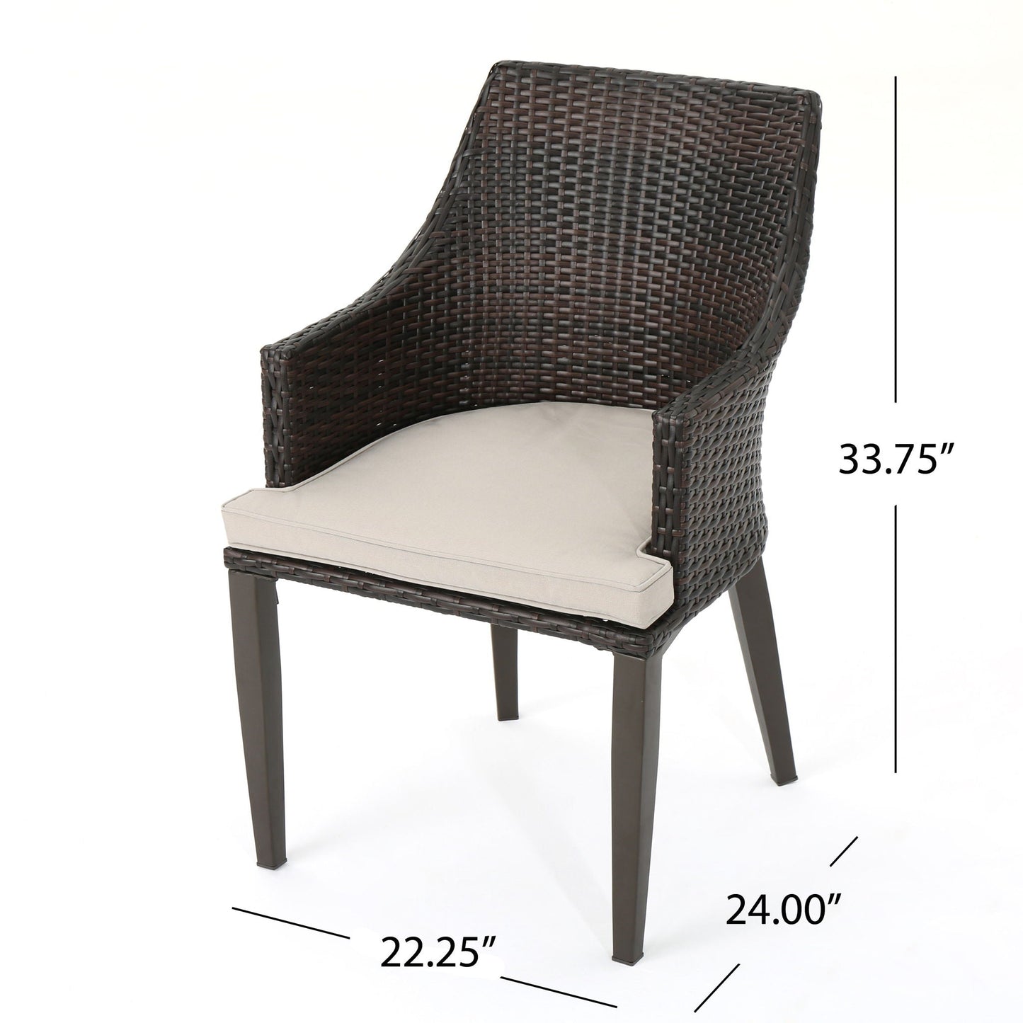 Hillhurst Outdoor Chair Set of 2 with Weather Resistant Cushions