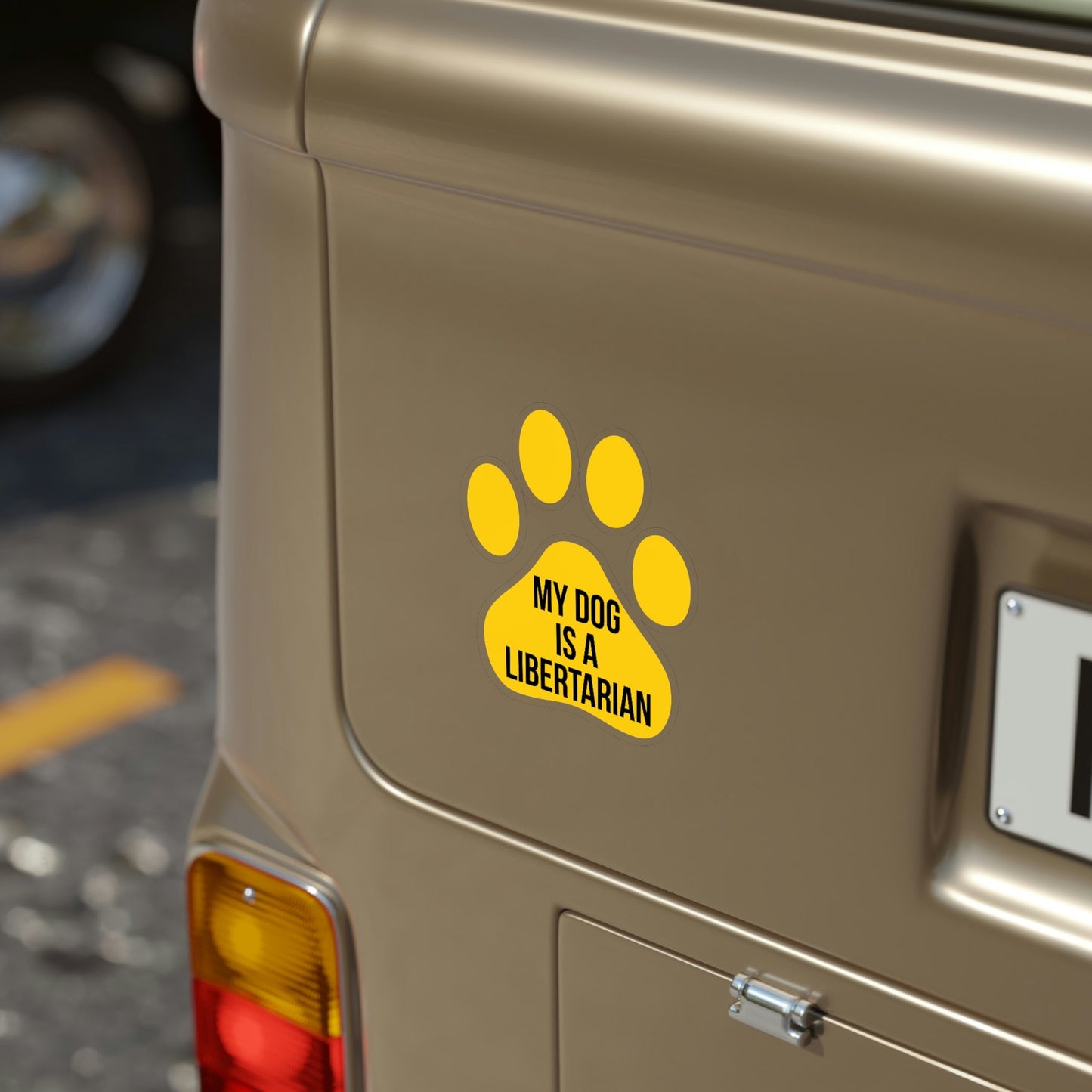 My Dog Is A Libertarian Bumper Sticker