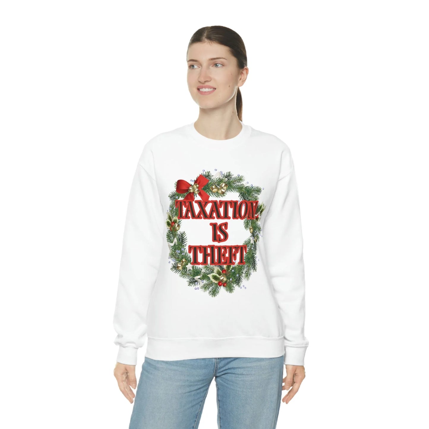 Taxation is Theft Unisex Crewneck Sweatshirt - 4LibertyShop.com